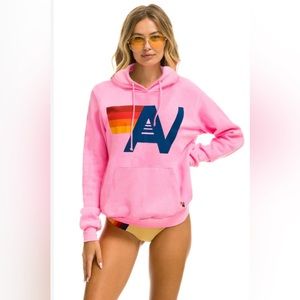 Aviator Nation pink hoodie